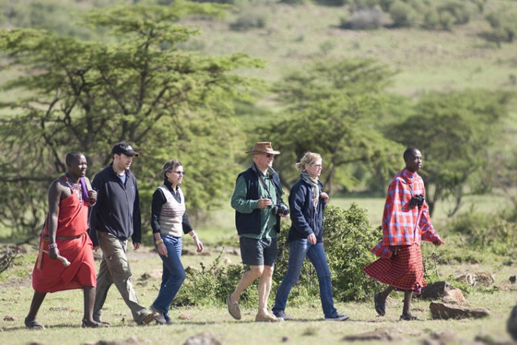 Marche avec guides Massai à Porini Camp, safari au Kenya