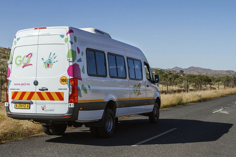 Voyage transport en commun en Namibie