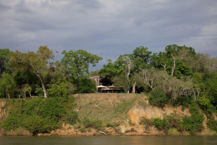A Selous, vue sur la rivière Rufiji depuis votre camp